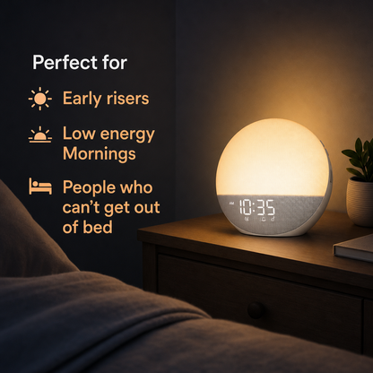 Manhattan Ice Sunrise alarm clock