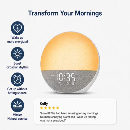 Manhattan Ice Sunrise alarm clock