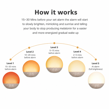 Manhattan Ice Sunrise alarm clock